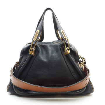Chloe Paraty Shoulder Bag Navy Blue