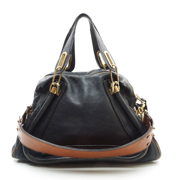 Chloe Paraty Shoulder Bag Navy Blue