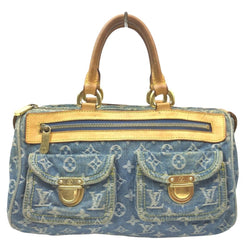 Louis Vuitton - 2006 Pre-Owned Neo Speedy Denim Tote Bag - Women - Denim/Leather - One Size - Blue
