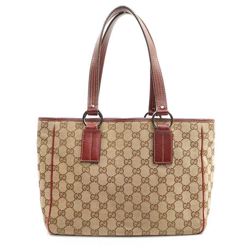 Gucci Tote Bag Brown Canvas