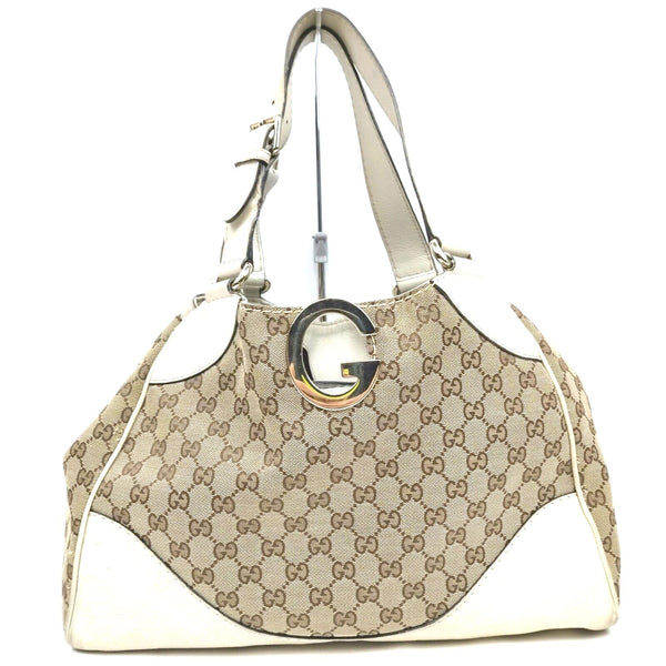 Gucci Tote Bag Canvas Brown