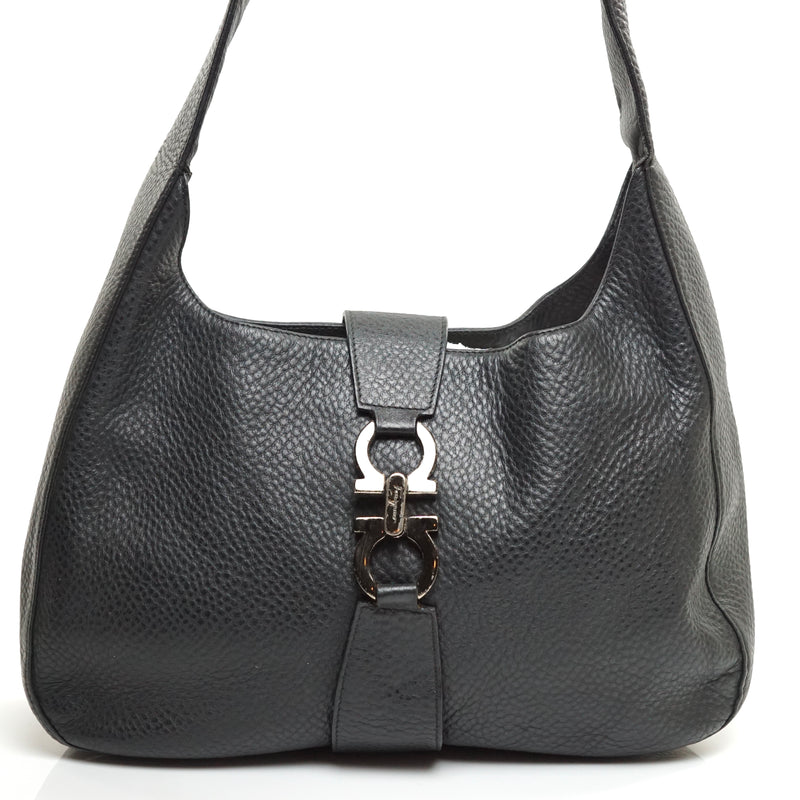 Pre-loved authentic Salvatore Ferragamo Gancini Hobo sale at jebwa.