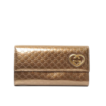 Pre-loved authentic Gucci Guccissima Long Wallet sale at jebwa