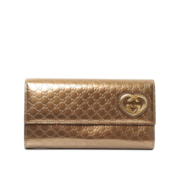 Pre-loved authentic Gucci Guccissima Long Wallet sale at jebwa