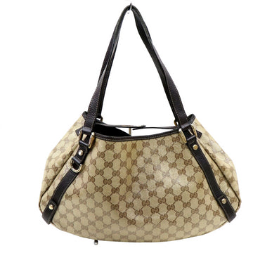 Pre-loved authentic Gucci Abbey Coated Canvas Brown sale at jebwa.