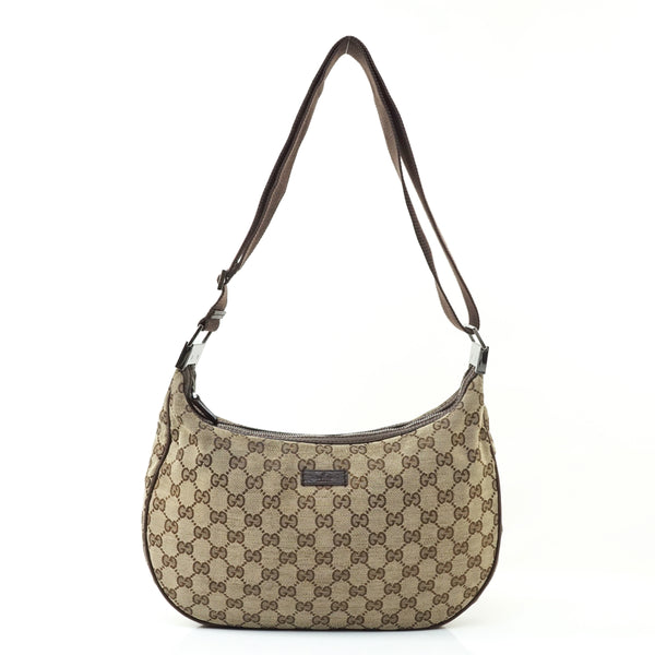 Gucci Gg Crossbody Bag Brown Canvas