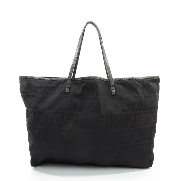 Fendi Zucca Tote Bag Black Nylon