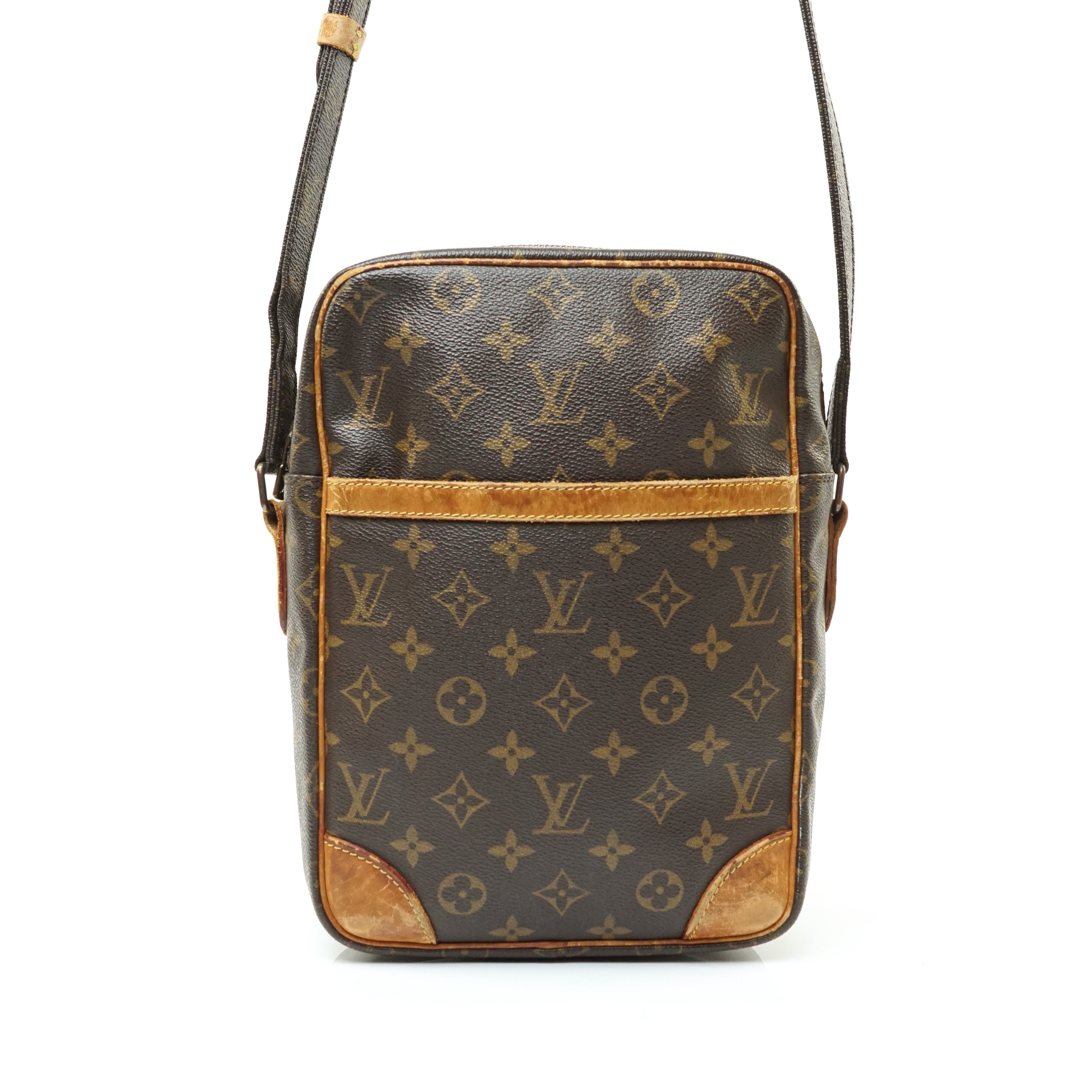 Authentic Louis Vuitton Monogram Danube Shoulder Cross Body Bag M45266 LV  4867F