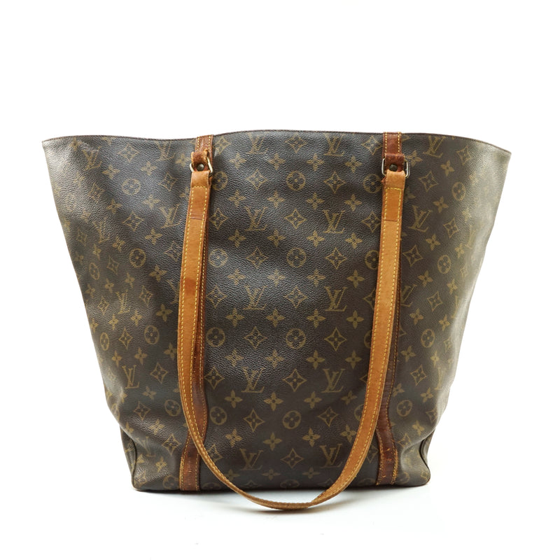 AUTHENTIC LOUIS VUITTON SHOPPING BAG TOTE BROWN