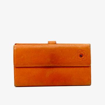 Pre-loved authentic Chanel Pink Leather Long Wallet sale at jebwa.