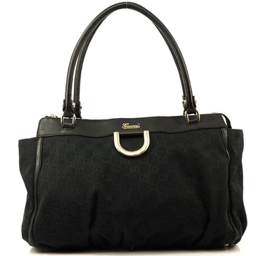 Pre-loved authentic Gucci Handbag Black Canvas sale at jebwa