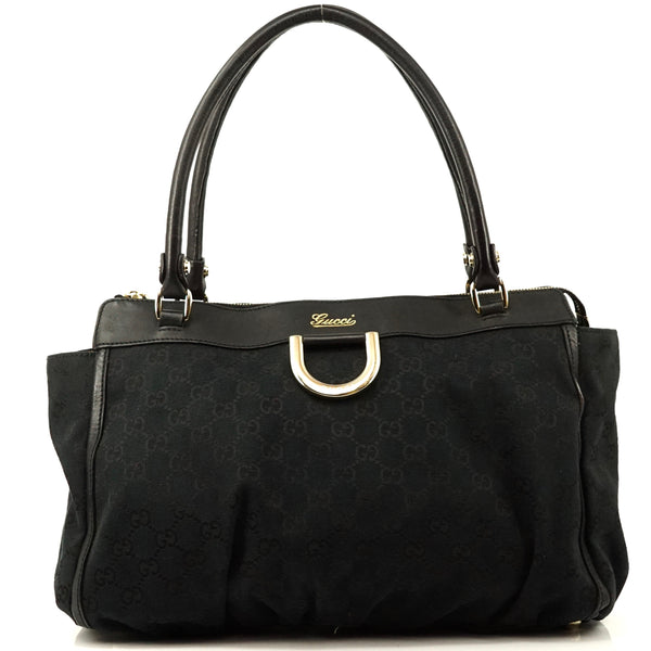 Pre-loved authentic Gucci Handbag Black Canvas sale at jebwa
