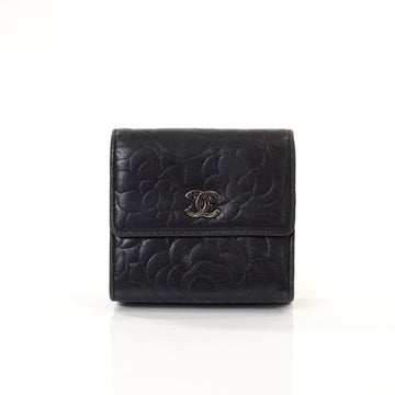 Pre-loved authentic Chanel Wallet Black Lamb Skin sale at jebwa.