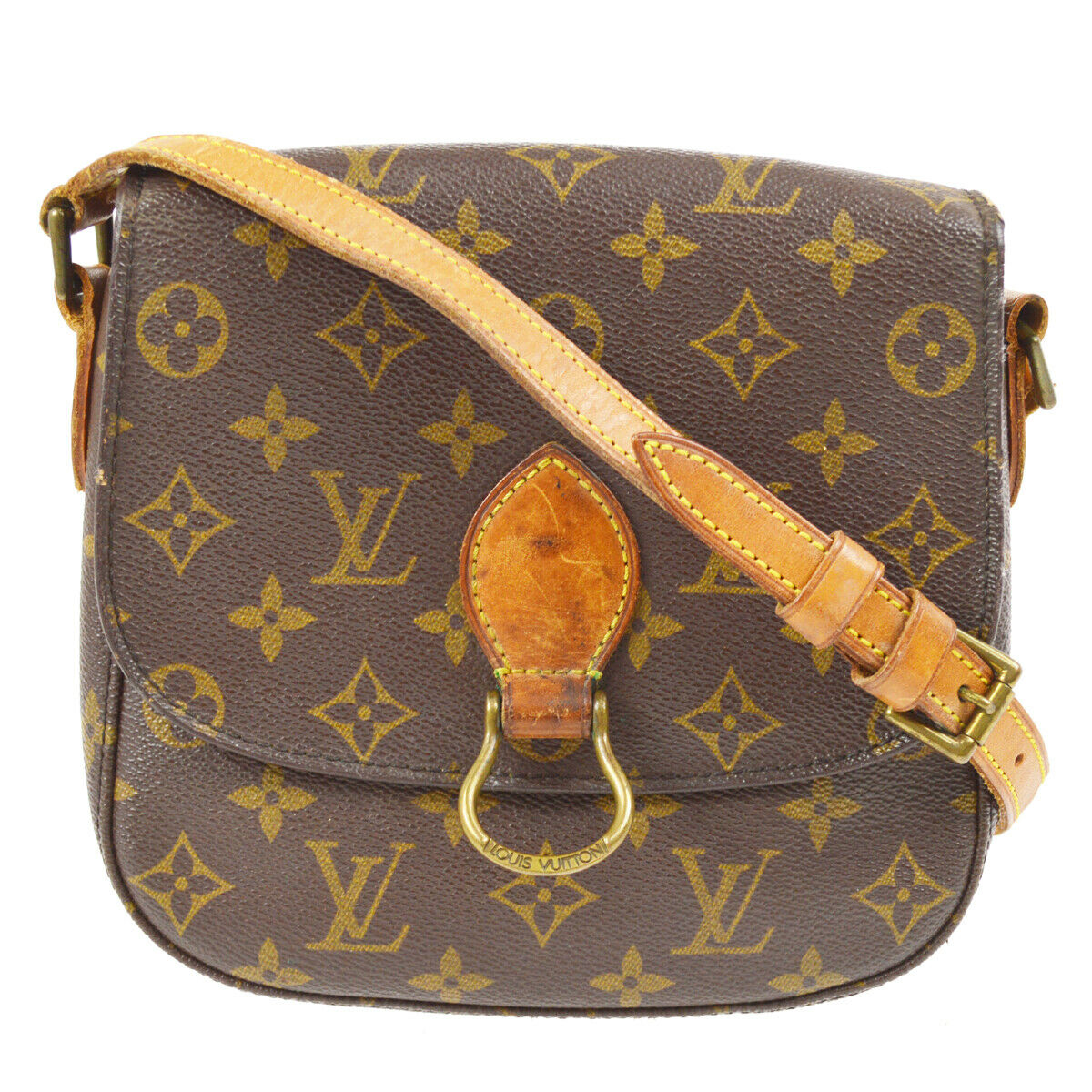 Louis Vuitton Crossbody Bag Authentic Red Epi Mini Saint Cloud 