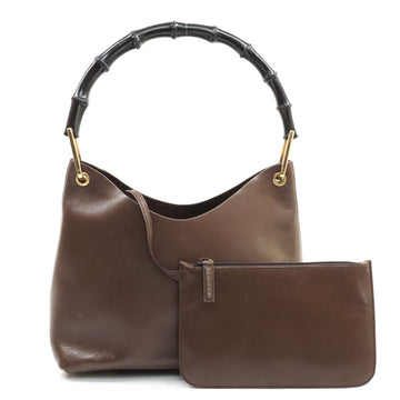 Gucci Bamboo Shoulder Bag Brown