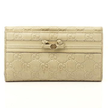 Pre-loved authentic Gucci Guccissima Khaki Long Leather sale at jebwa