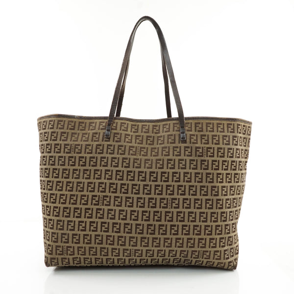Fendi Zucchino Tote Bag Brown