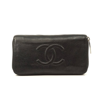 Pre-loved authentic Chanel Zippy Wallet Black Leather sale at jebwa.