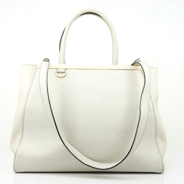 Pre-loved authentic Fendi Hand Bag White Leather sale at jebwa.