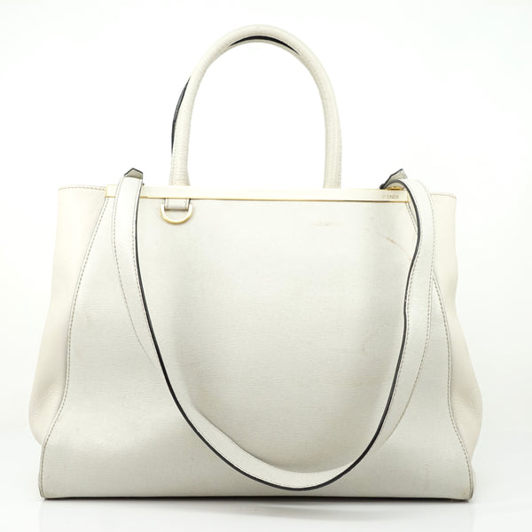 Pre-loved authentic Fendi Hand Bag White Leather sale at jebwa.