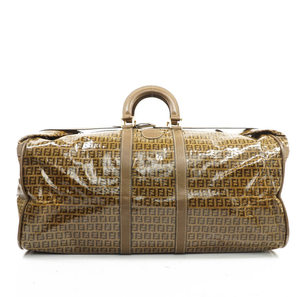 Fendi Travel Bag Light Brown Coated