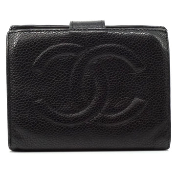 Chanel Cc Caviar Skin Long Wallet
