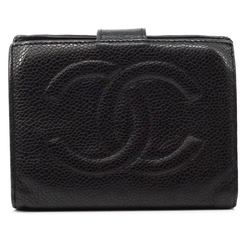 Chanel Cc Caviar Skin Long Wallet