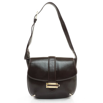 Gucci Shoulder Bag Leather Brown