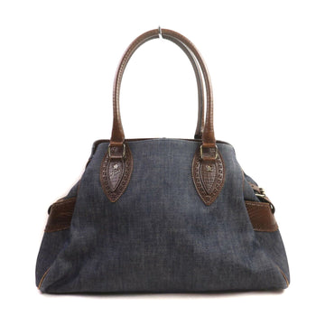 Fendi Hand Bag Canvas Blue