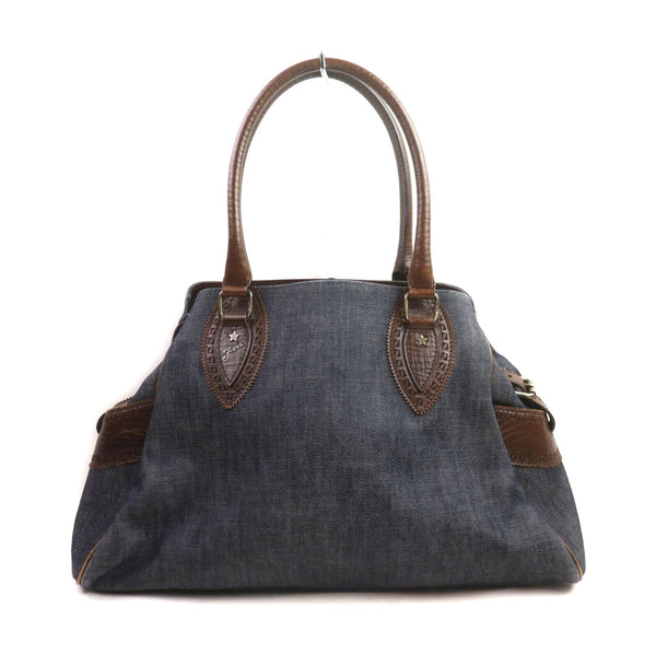 Fendi Hand Bag Canvas Blue