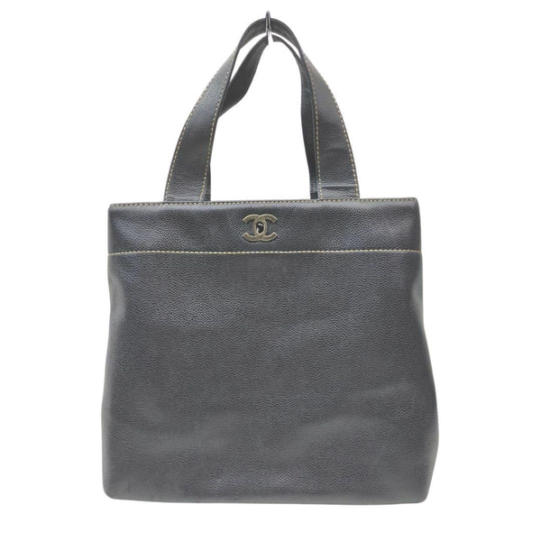 Chanel Tote Bag Black Leather