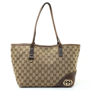 Gucci Gg Tote Bag Canvas Brown