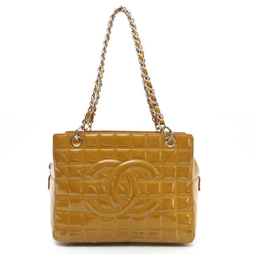 Chanel Tote Bag Yellow Enamel