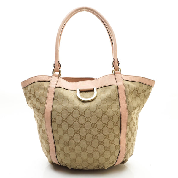 Gucci Tote Bag Beige Canvas