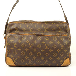 Louis Vuitton LV Nile Monogram Crossbody Leather Canvas Bag Purse