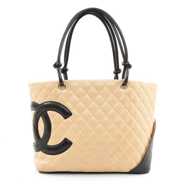 Chanel Cambon Tote Bag Leather