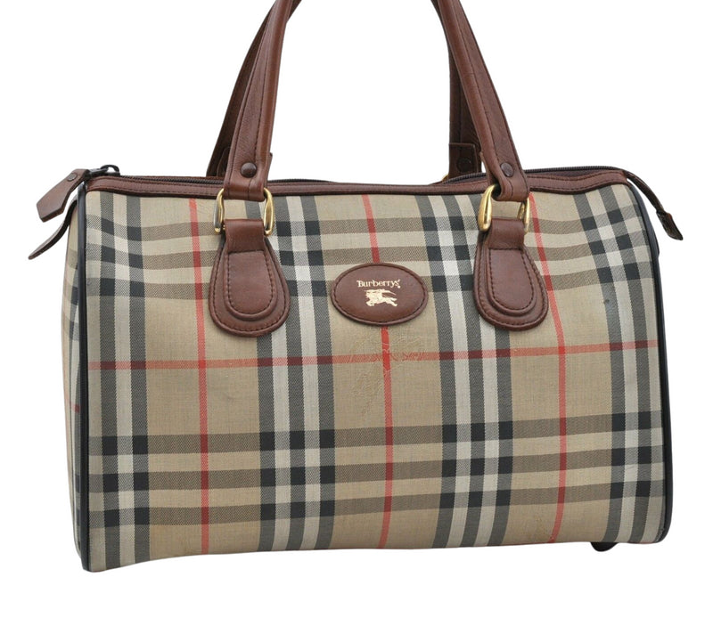 Burberry Nova Check Hand Bag Canvas