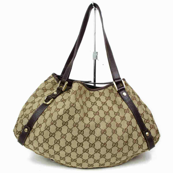 Pre-loved authentic Gucci Abbey Tote Bag Light Brown sale at jebwa