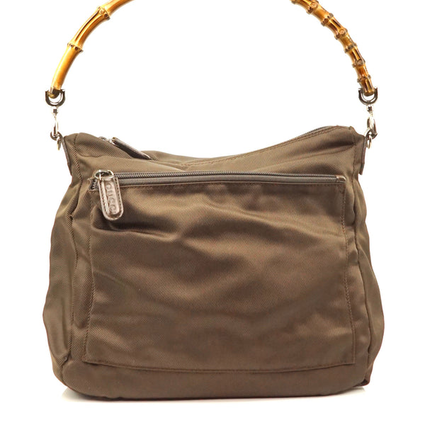 Gucci Bamboo Shoulder Bag Nylon