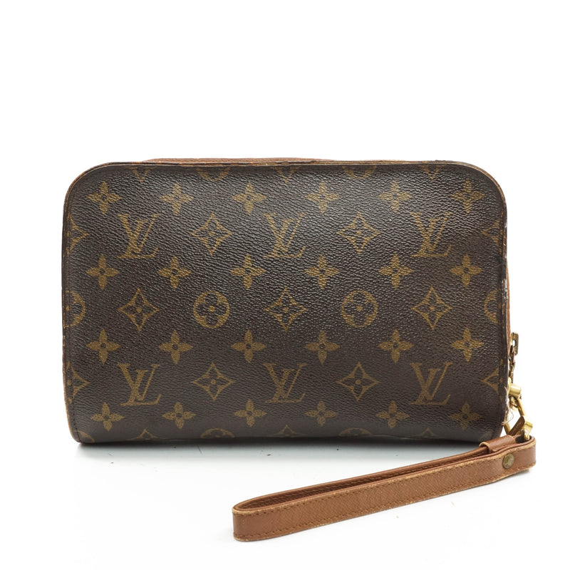 Authentic Louis Vuitton Monogram Canvas Orsay Clutch Bag, Luxury