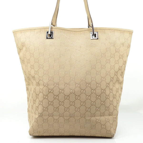 Gucci Tote Bag Beige Canvas