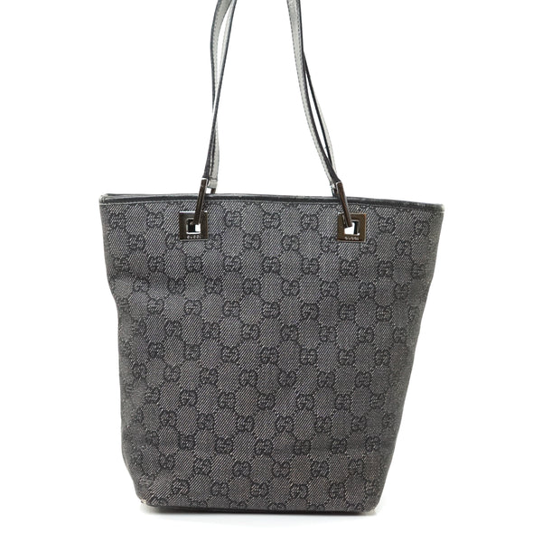 Gucci Tote Bag Black Gg Canvas