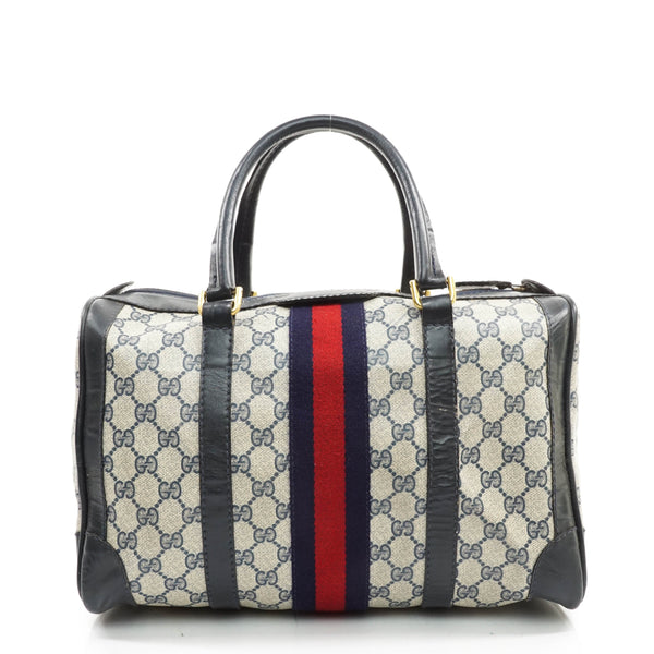 Gucci Sherry Hand Bag Navy Blue