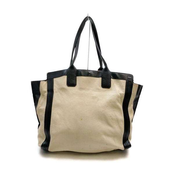 Chloe Alison Tote Bag Leather Cream