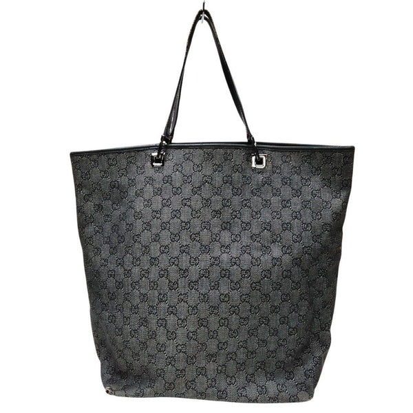 Gucci Hand Bag Black Canvas