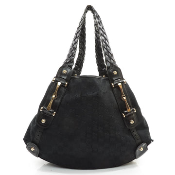 Gucci Hand Bag Black Canvas