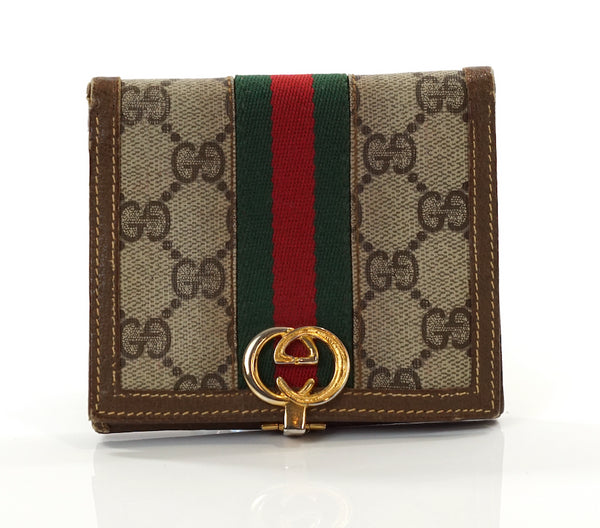 Pre-loved authentic Aut Gucci Sherry Small Wallet Canvas sale at jebwa.