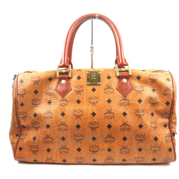 Mcm Boston Bag Pvc Brown