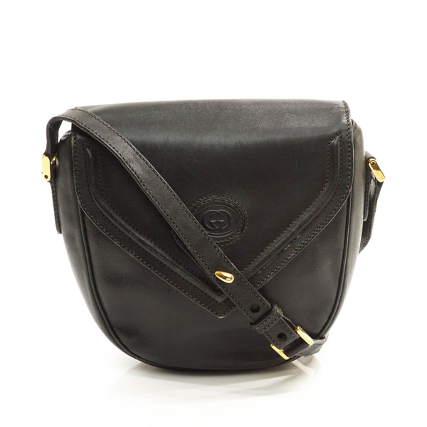 Gucci Shoulder Bag Leather Black