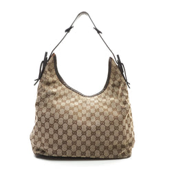 Gucci Gg Shoulder Bag Canvas Brown